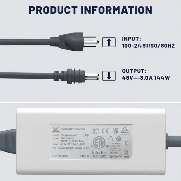 Replacement Power Supply Adapter for Starlink Gen 3 & Mini