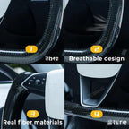 Tesla Model 3 Highland Yoke Steering Wheel With Full Real Carbon Fiber