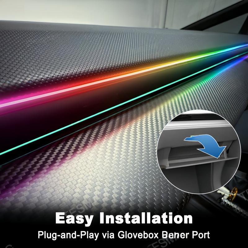 Smart Dashboard Ambient Lighting for Tesla Cybertruck