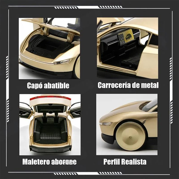 1:32 Cybercab Robotaxi Driverless Taxi Alloy Metal Diecast Model Car
