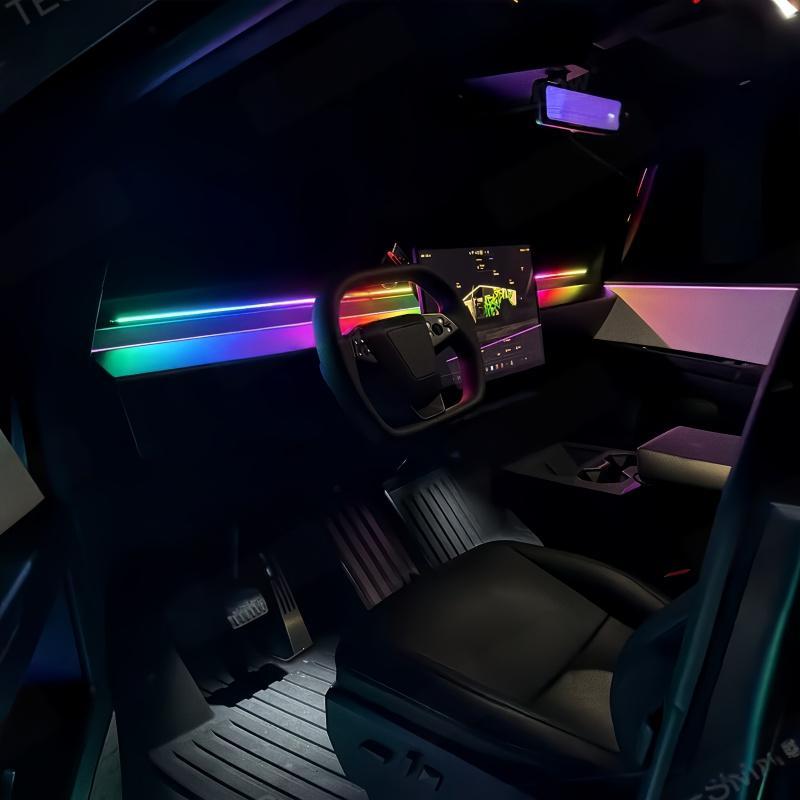 Smart Dashboard Ambient Lighting for Tesla Cybertruck