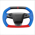 DIY Hand-Stitched Carbon Fiber Steering Wheel Cover for Cybertruck 2024+