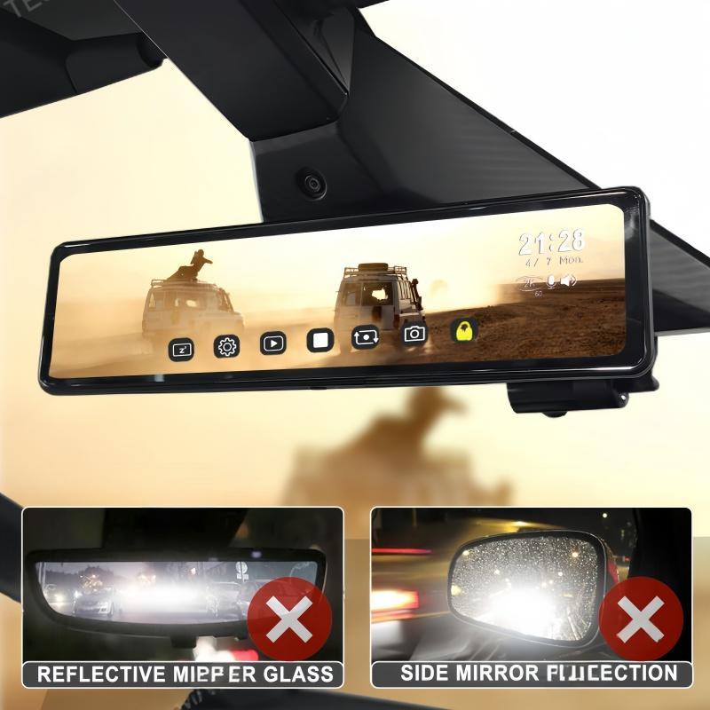 Rearview Mirror 11.26-Inch Live Streaming Recorder for Tesla Cybertruck Secondary image