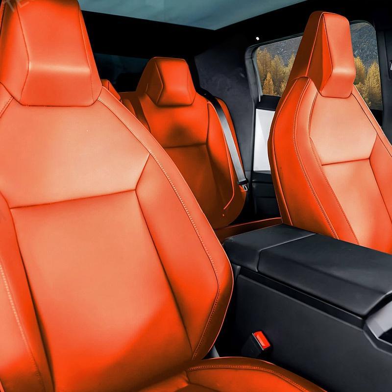 Full Wrap Leather Seat Covers for the Tesla Cybertruck