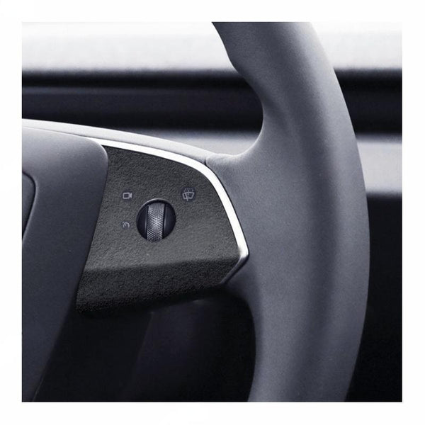 Tesla Model 3 Highland/Model Y Juniper Alcantara Steering Wheel Button Patch