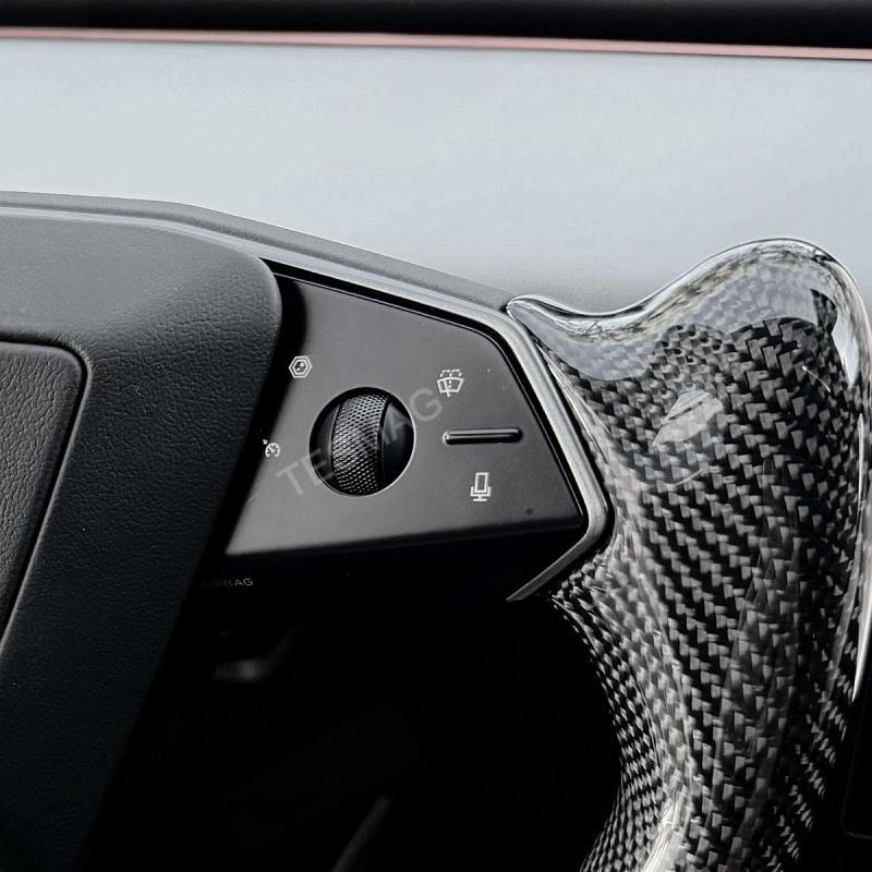 Carbon Fiber Yoke Steering Wheel for Tesla Cybertruck
