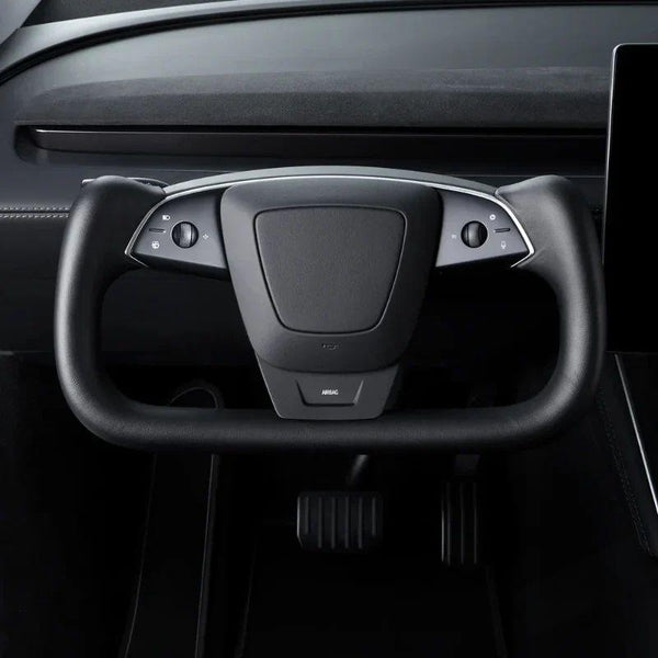 Yoke Nappa Leather Steering Wheel for Tesla Model Y Juniper / Model 3 Highland