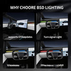 BSD Blind Spot Monitoring Ambient Lighting for Tesla Cybertruck