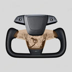 Yoke Nappa Leather Steering Wheel for Tesla Model Y Juniper / Model 3 Highland