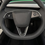 Real Carbon Fiber Steering Wheel Cover for Model 3 Highland/Y Juniper