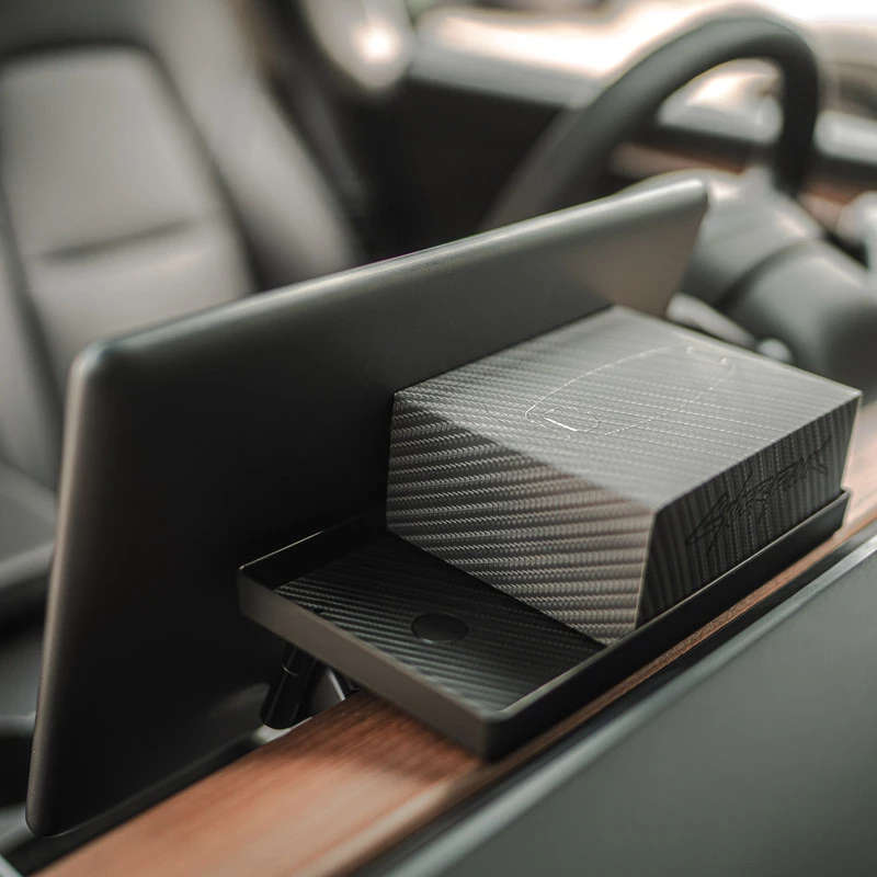 Magnetic Hidden Storage Tray for Tesla Model 3/Y Behind Screen