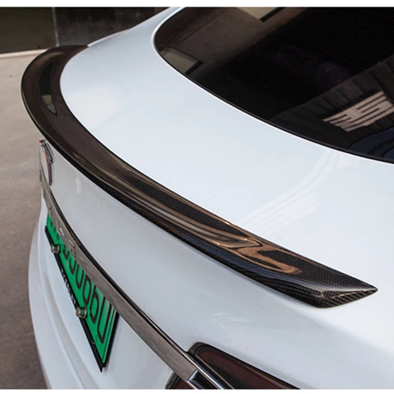 Tesla Model S Carbon Spoiler - Real Molded Carbon Fiber Main image