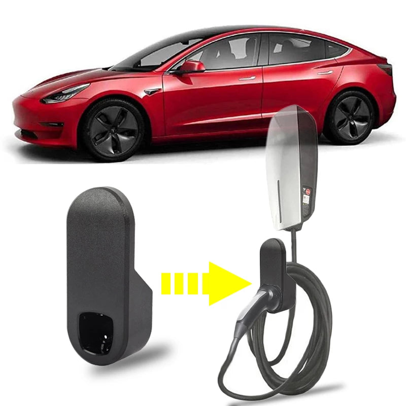 Black Tesla Wall Connector Bracket For Model S/3/X/Y