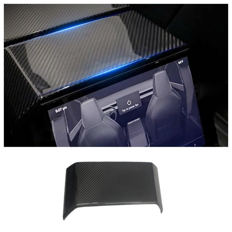 Carbon Fiber Rear Display Cover for Tesla Cybertruck 2024+ Main image