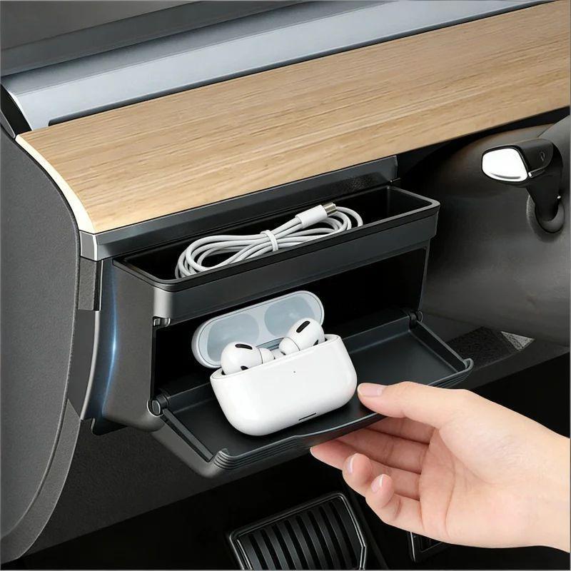 Car Glove Storage Dashboard Side Organizer for Tesla Model Y Juniper 2025+