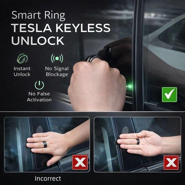 Tesla Smart Ring Key – NFC Keyless Ceramic Key for Model 3/Y