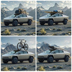 4Pcs Tesla Cybertruck Crossbar Roof Racks