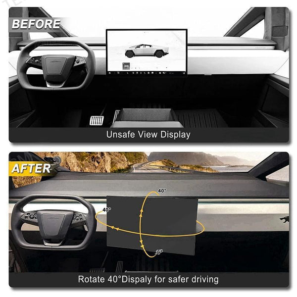 Tesla Cybertruck Swivel Screen Mount for Center Console