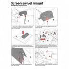 Tesla Cybertruck Swivel Screen Mount for Center Console