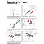 Tesla Cybertruck Swivel Screen Mount for Center Console