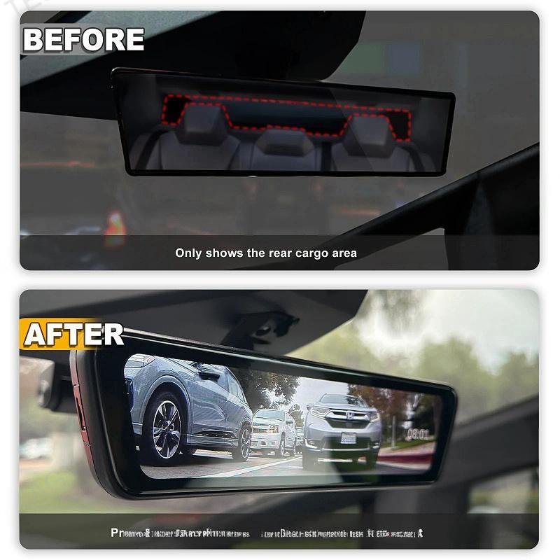 Tesla Cybertruck 8.2” Live Streaming Rear View Mirror