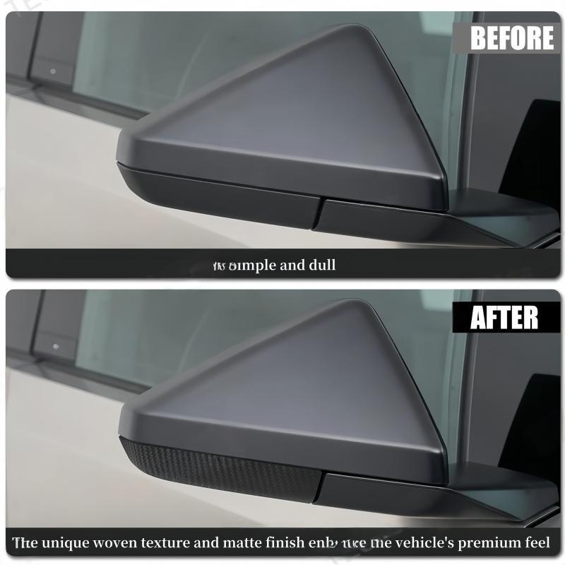 Real Carbon Fiber Lower Mirror Cover Caps for Tesla Cybertruck