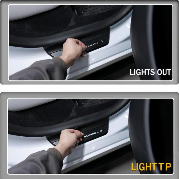 LED Illuminated Door Sills for Tesla Model 3 Highland