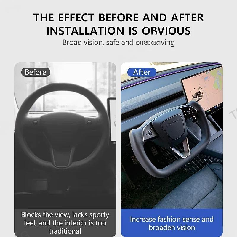 Tesla Model 3 Highland/Y Juniper Yoke Steering Wheel