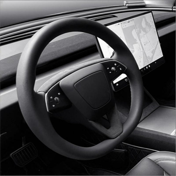 Tesla Model 3 Highland/Y Juniper Alcantara Steering Wheel U-Shaped Panel Patch