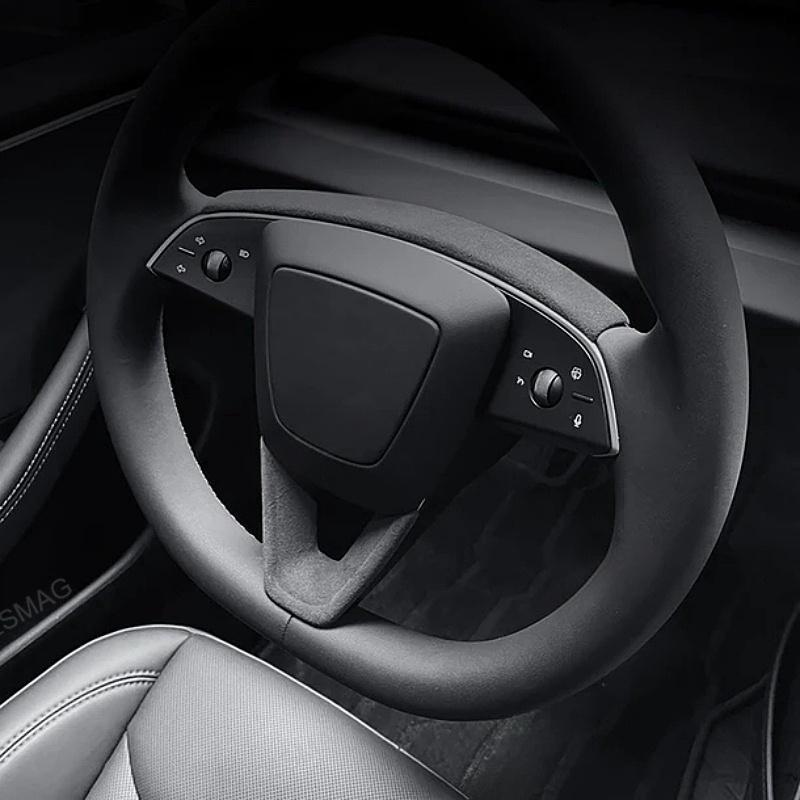 Tesla Model 3 Highland/Y Juniper Alcantara Steering Wheel U-Shaped Panel Patch