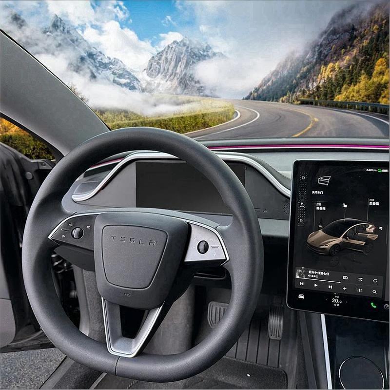 8.9-inch one-piece instrument screen with ambient lighting for the Tesla Model 3 Highland/Model Y Juniper