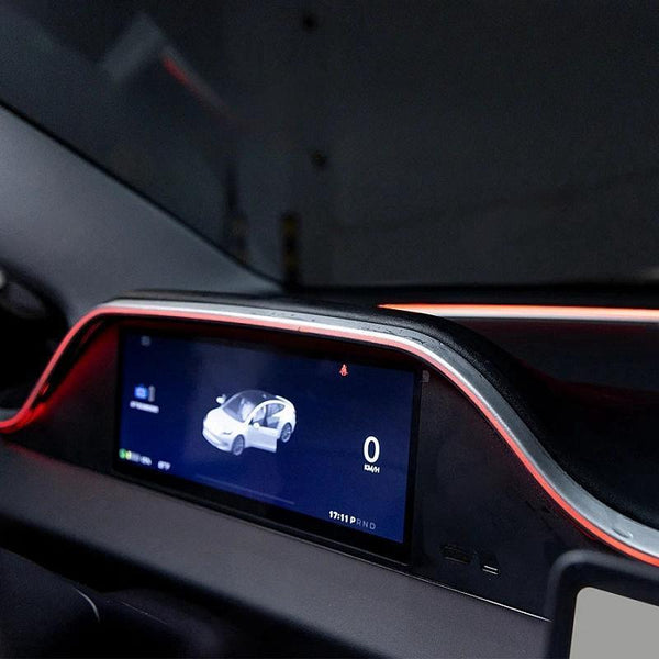 8.9-inch one-piece instrument screen with ambient lighting for the Tesla Model 3 Highland/Model Y Juniper