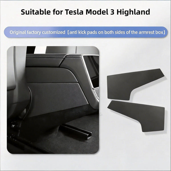 Rear Center Console Side Kick Protector Cover for Tesla Model 3 Highland 2024+