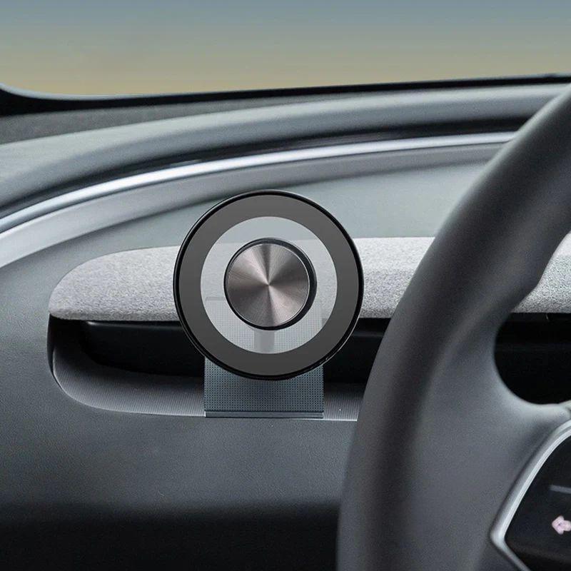 Phone Holder with Adjustable Magnetic Mount for Tesla Model Y Juniper/3 Highland