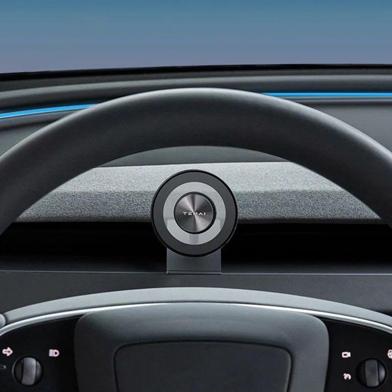 Phone Holder with Adjustable Magnetic Mount for Tesla Model Y Juniper/3 Highland