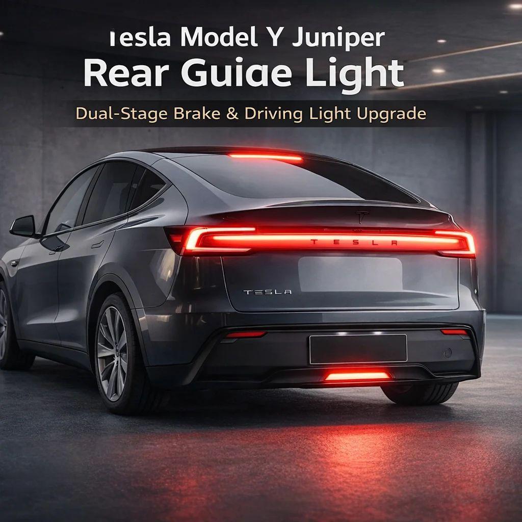 Rear Diffused Guide Light for Tesla Model Y Juniper 2025+ High Visibility Brake Light Secondary image