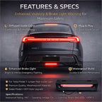 Rear Diffused Guide Light for Tesla Model Y Juniper 2025+ High Visibility Brake Light