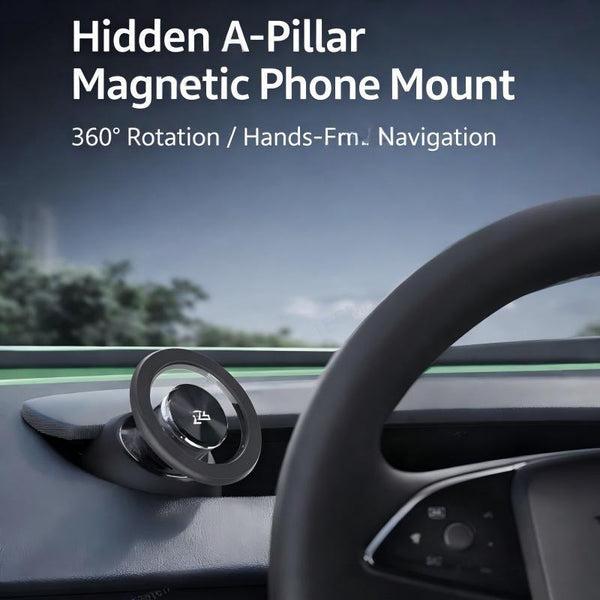 MagSafe Compatible A-Pillar Magnetic Phone Mount for Tesla Model 3 Highland/Y Juniper