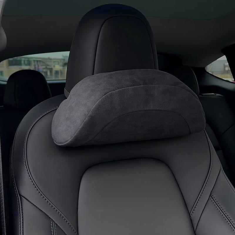 Suede Cushion and Neck Pillow for Tesla Model 3/Y/S/X