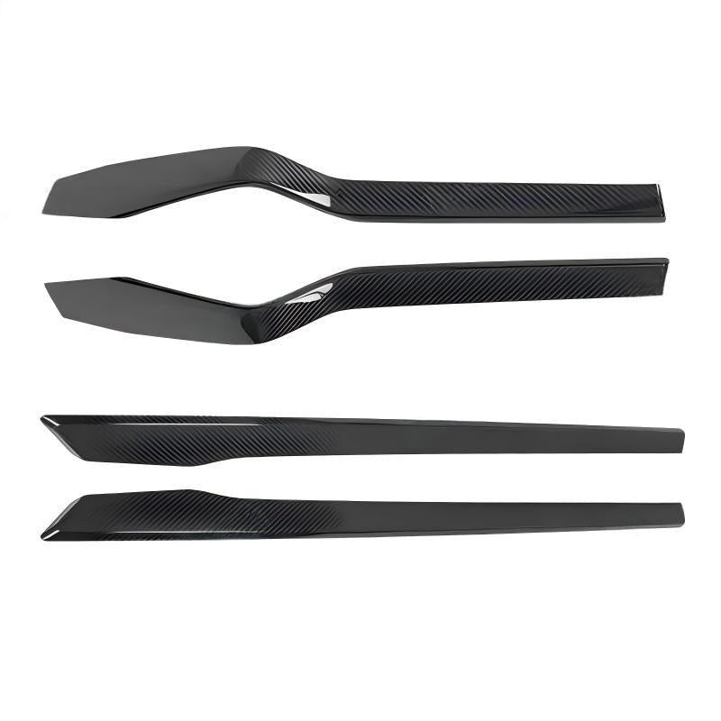 Carbon Fiber Door Panel Trim Overlay for Tesla Model S/X