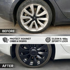 19″ Wheel Covers Hubcap Protector Kit for Tesla Model 3 – Rim Edge Guard 4pcs