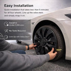 19″ Wheel Covers Hubcap Protector Kit for Tesla Model 3 – Rim Edge Guard 4pcs