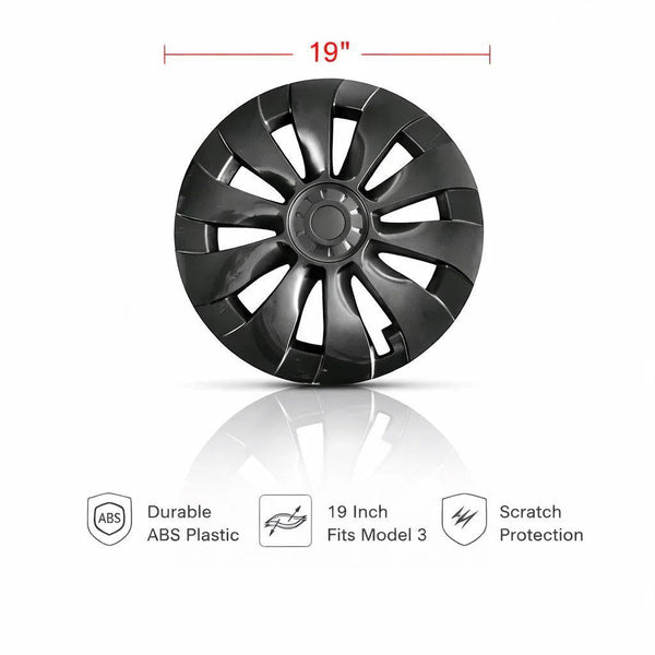 19″ Wheel Covers Hubcap Protector Kit for Tesla Model 3 – Rim Edge Guard 4pcs