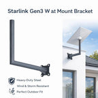 Starlink Gen3 Wall Mount Bracket – Heavy-Duty Outdoor L-Arm Satellite Mount