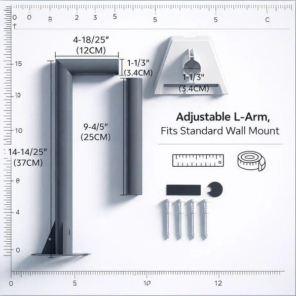 Starlink Gen3 Wall Mount Bracket – Heavy-Duty Outdoor L-Arm Satellite Mount