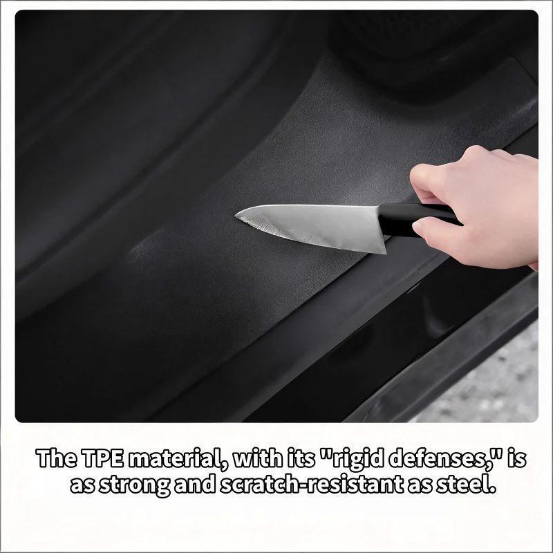 TPE Model S Door Sill Cover Rear Door Interior Protection