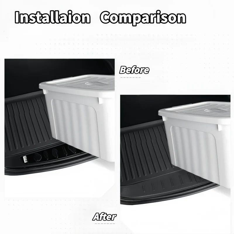 TPE Rear Trunk Door Sill Protector for Tesla Model X / S 2023-2025