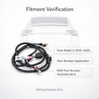 Rear Bumper Parking Sensor Wiring Harness for Tesla Model X 2016–2020 1032435-00-G