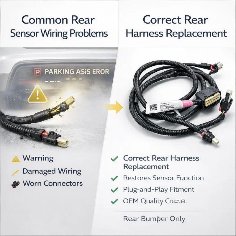 Rear Bumper Parking Sensor Wiring Harness for Tesla Model X 2016–2020 1032435-00-G