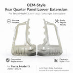 Rear Quarter Panel Lower Extension for Tesla Model 3 (1109299-S0-A / 1109300-S0-A)